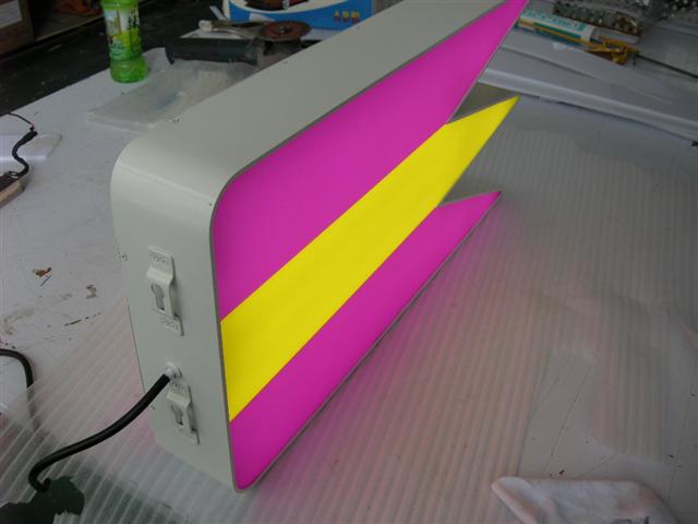 Double-sided LED flag sign