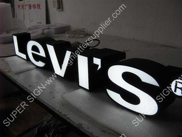 frontlit LED sign letter