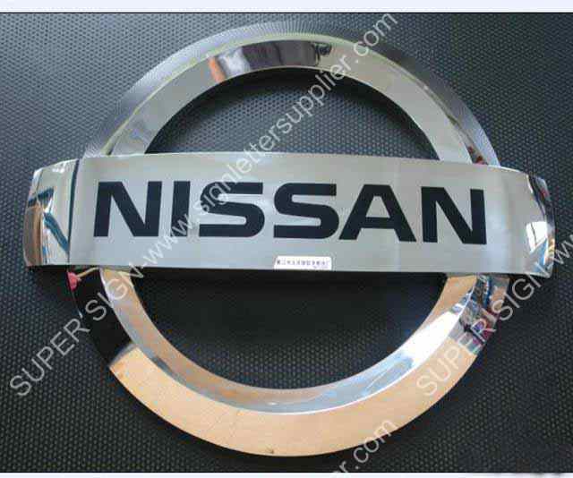 3D stainless steel logo