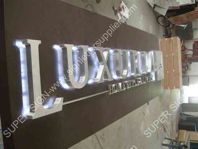 backlit LED sign letter