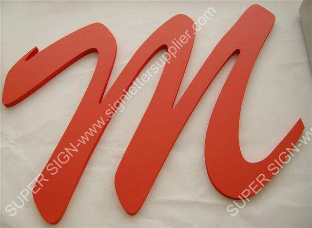 CNC route cutting acrylic letters