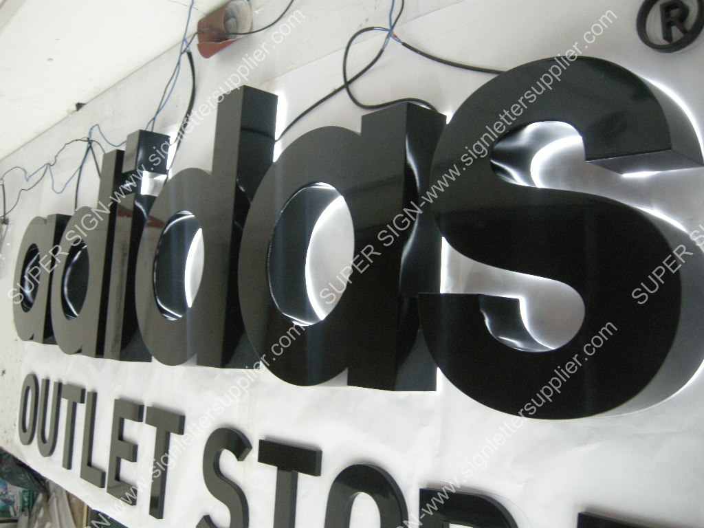 backlit LED sign letters